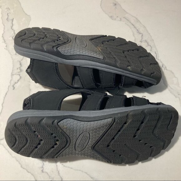 KHOMBU Sz 9D Hiking Walking Bungee Closure and Velcro Adjustable Strap  Shoes - Picture 7 of 9